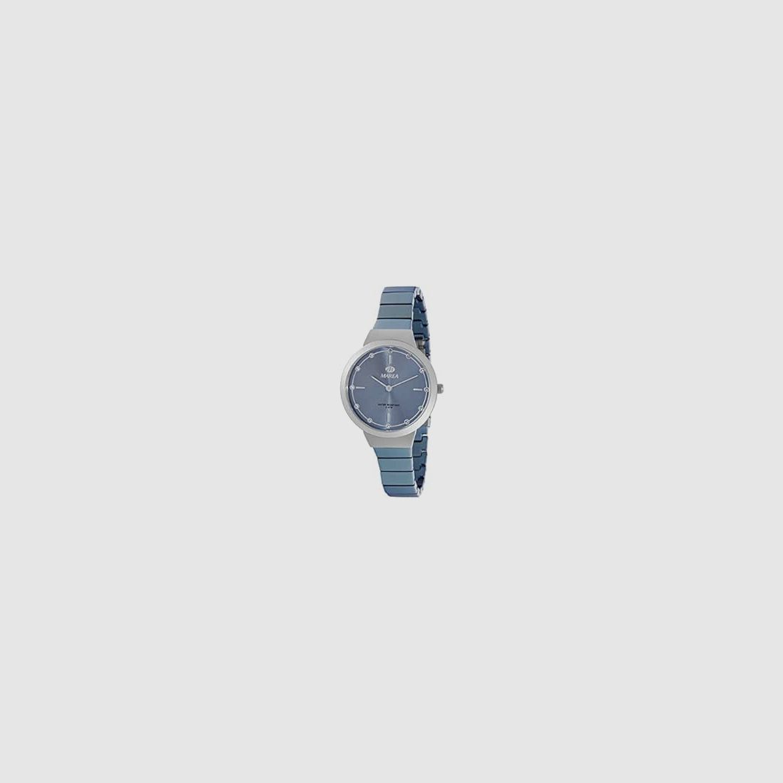 Montre Analogique Marea Femme B54165/3 Bleu Clair avec Détails en Pierres