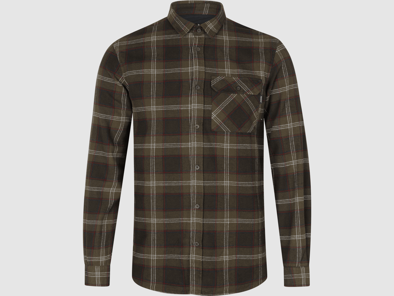 Seeland Glen Flannel Shirt Men Pine Green Check L