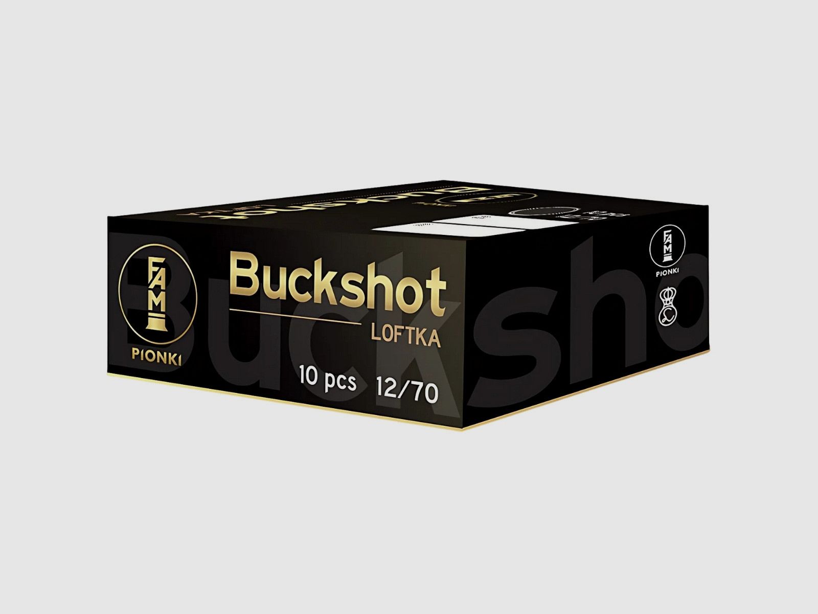 12/70 FAM - Pionki munizione a pallettoni / Buckshot SG 9 pz. 8,60 mm 34 g, immagine 1 di 2