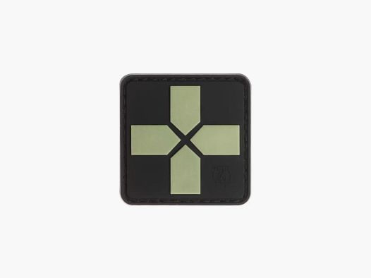 Red Cross Medic Rubber Patch, 40mm (Glow)