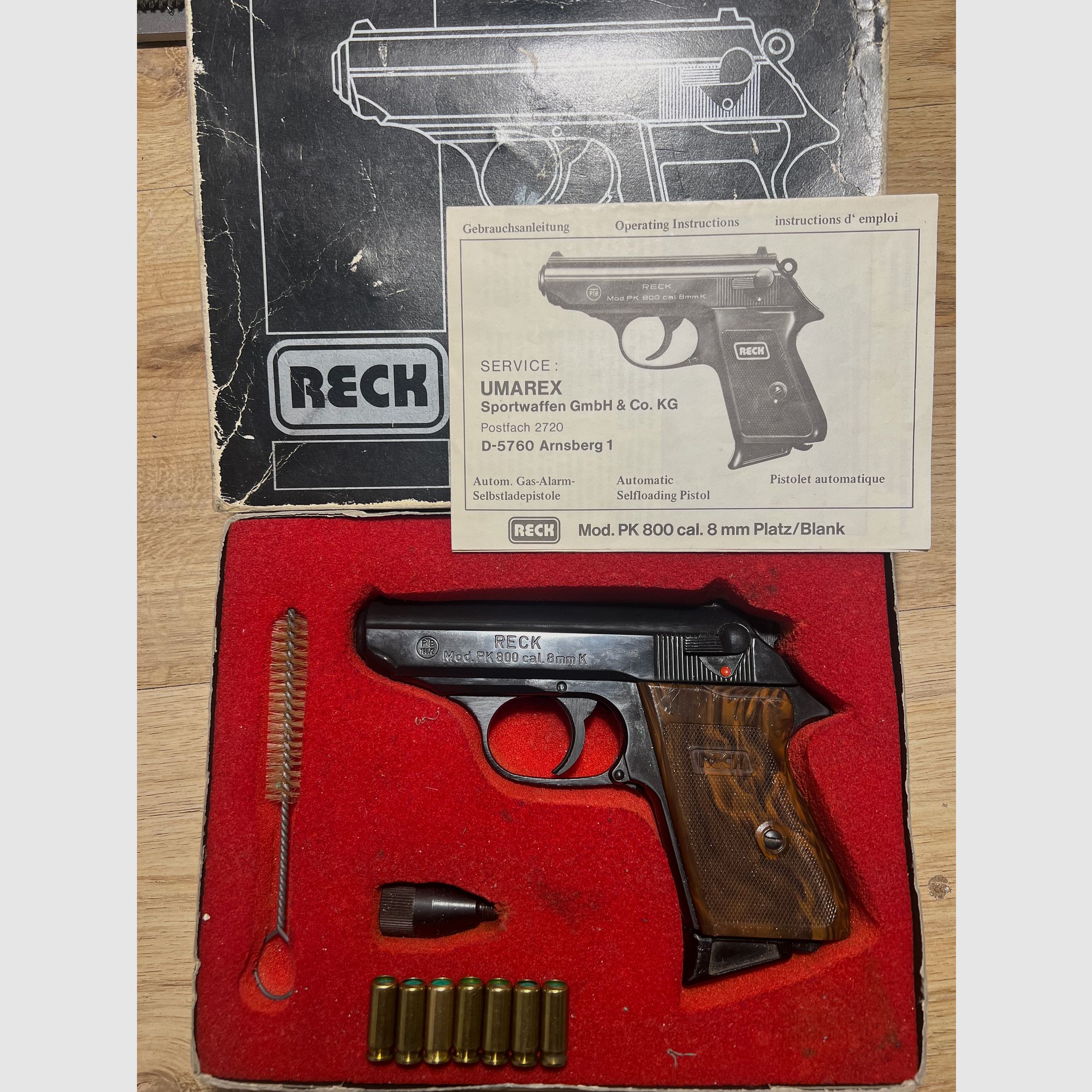 RECK PK 800, PTB 169/2, Fullset.