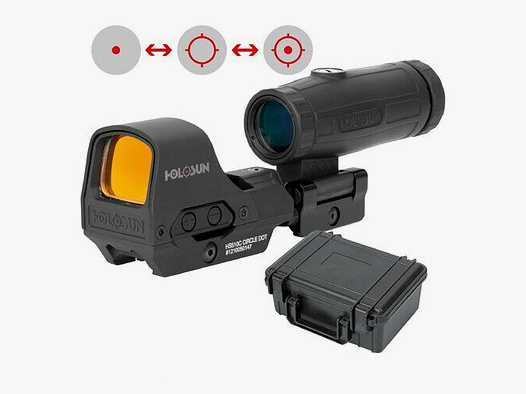 Holosun Set HS510C + HM3X Magnifier + Schutzkoffer