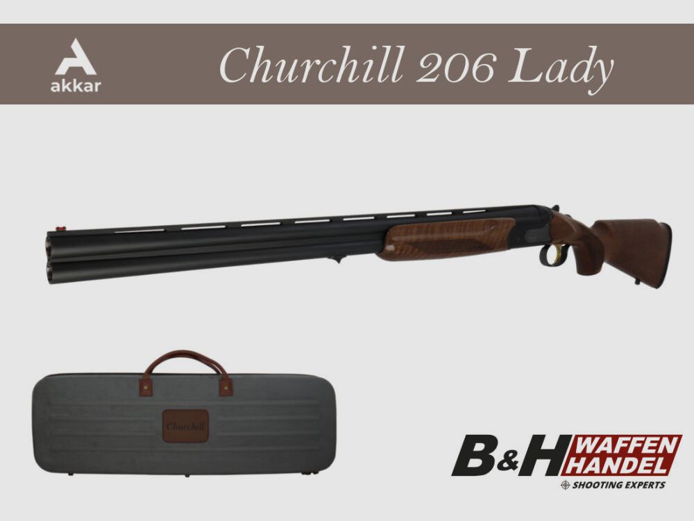 Fusil Akkar Silah Churchill 206E Lady Black II / Fusil pour dames / Fusil à double canon / BDF / Tir à plombs en acier