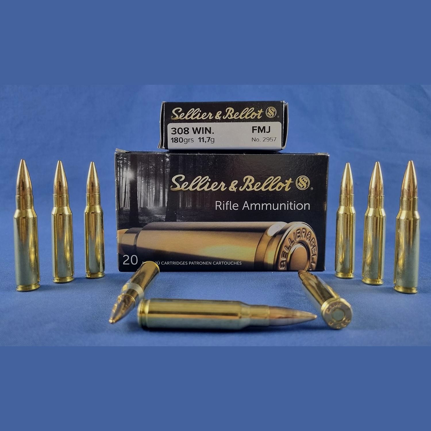 Sellier&Bellot .308 Win. FMJ 11,7g 180grs.