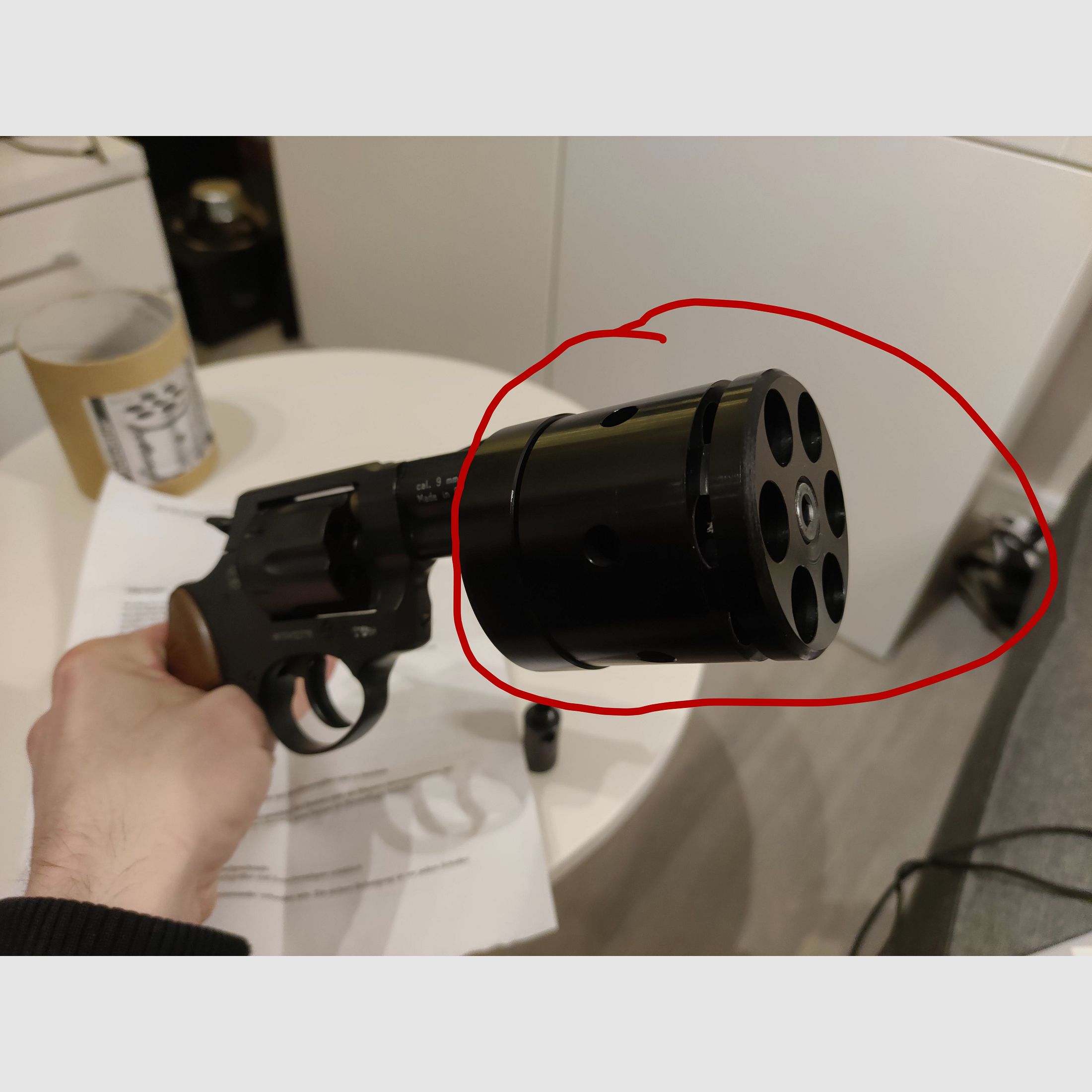 Seltenheit RotoStar von EM-GE (gefertigt in Deutschland), Abschusstrommel Feuerwerk Kaliber 15mm