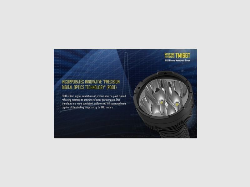 Latarka Led Nitecore TM16GT 3600 Lumenów, zdjęcie 12 z 18