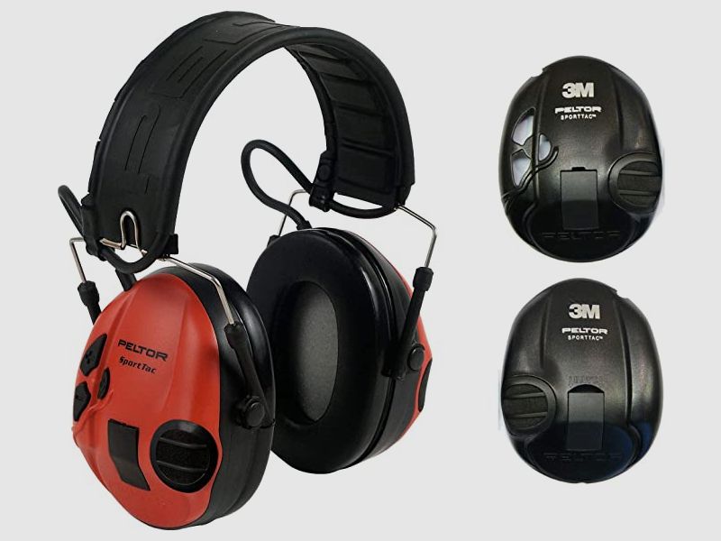 Elektronikgehörschutz PELTOR SPORT TAC SCHWARZ/ROT, Bild 1 von 3