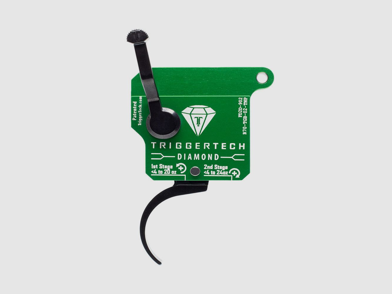 TriggerTech Rem700 Diamond – Two-Stage – Right – No bolt release – Pro Curved (PVD Black)
