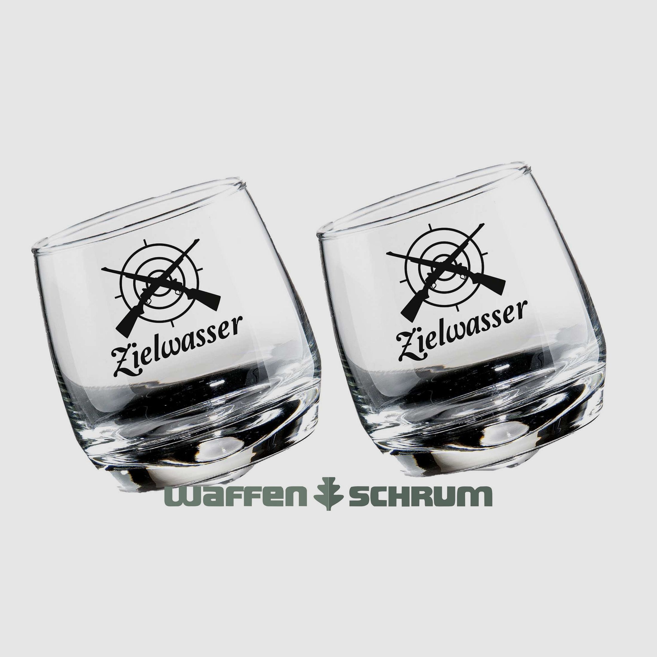 Set di 2 bicchieri Wackelglas Zielwasser / 27 CL