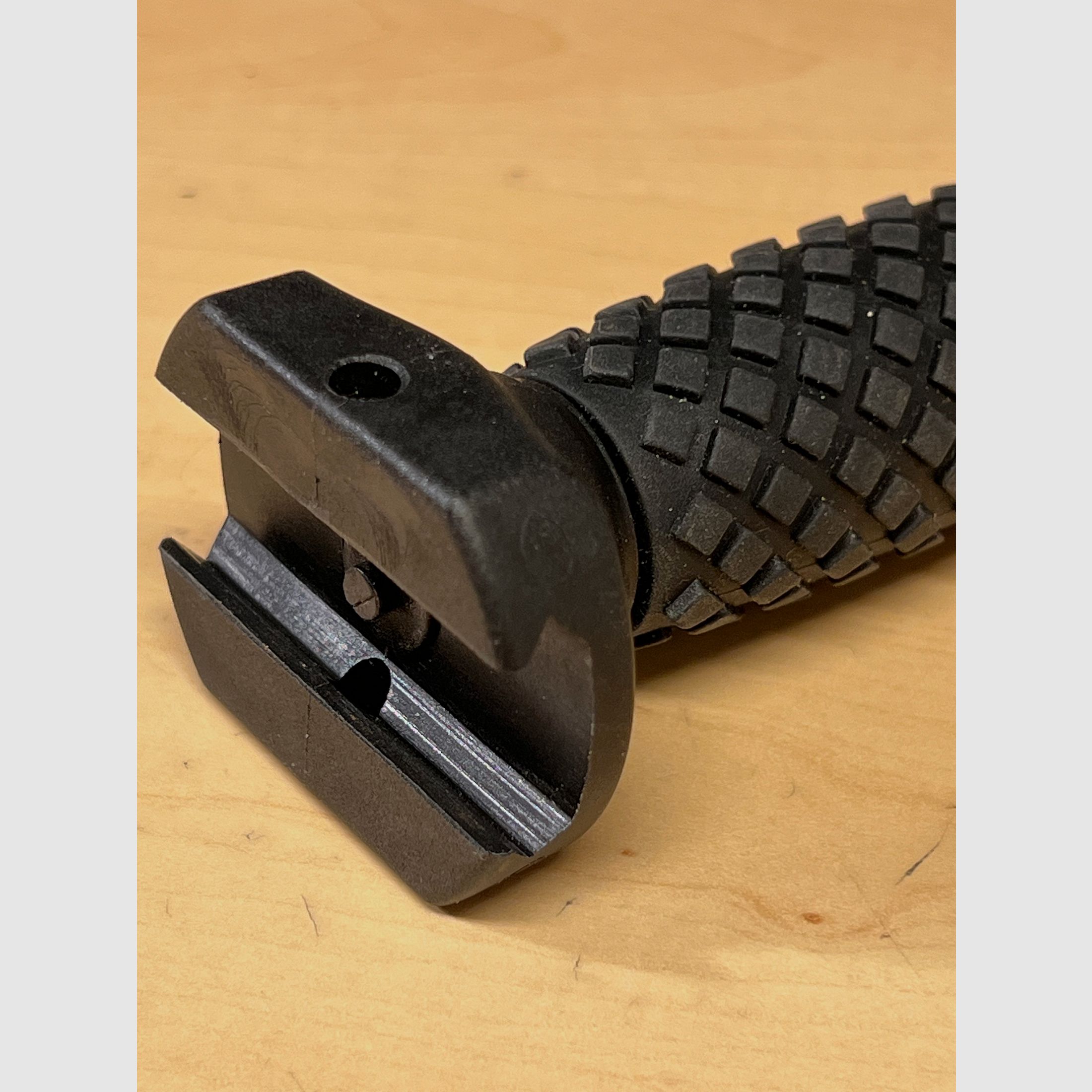 Gummiseerde voorgrip voor Airsoft, verticaal in zwart, korte versie