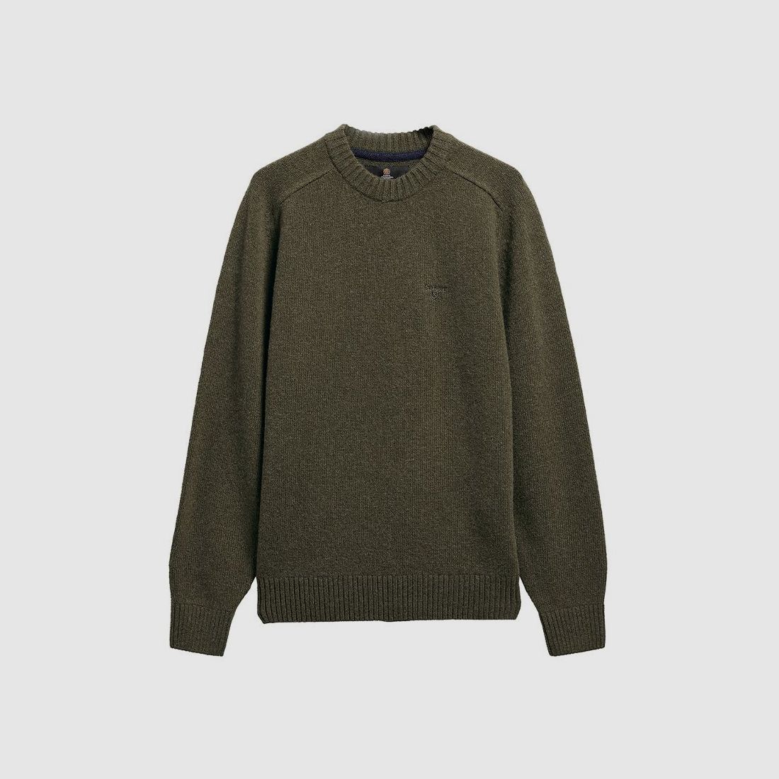 Barbour H-Pullover Newtown Crew Neck | mid olive, Bild 2 von 2