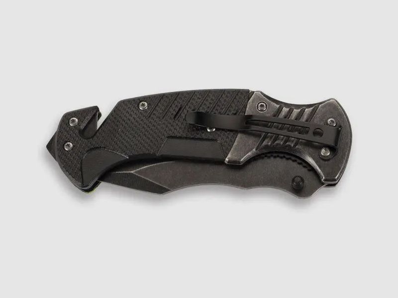 PUMA TEC Einhand-Rettungsmesser, Camo / grün