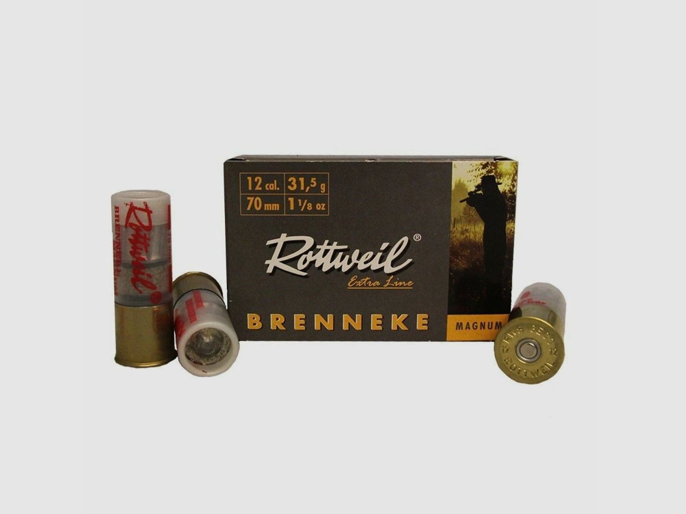 Rottweil Brenneke Magnum 12/70 - 31,5g Patrone - Rottweil