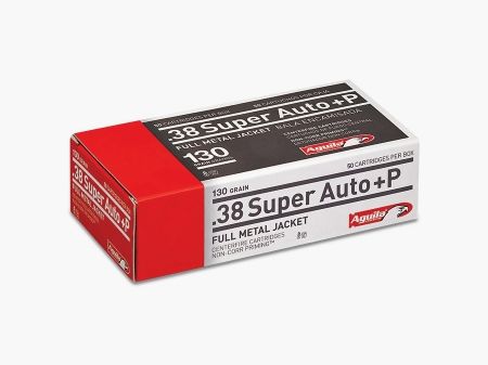 Aguila Standard .38 Super Auto 130GR FMJ 50 cartucce