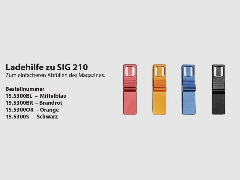 Wyss aide au chargement pour SIG P210, rouge vif