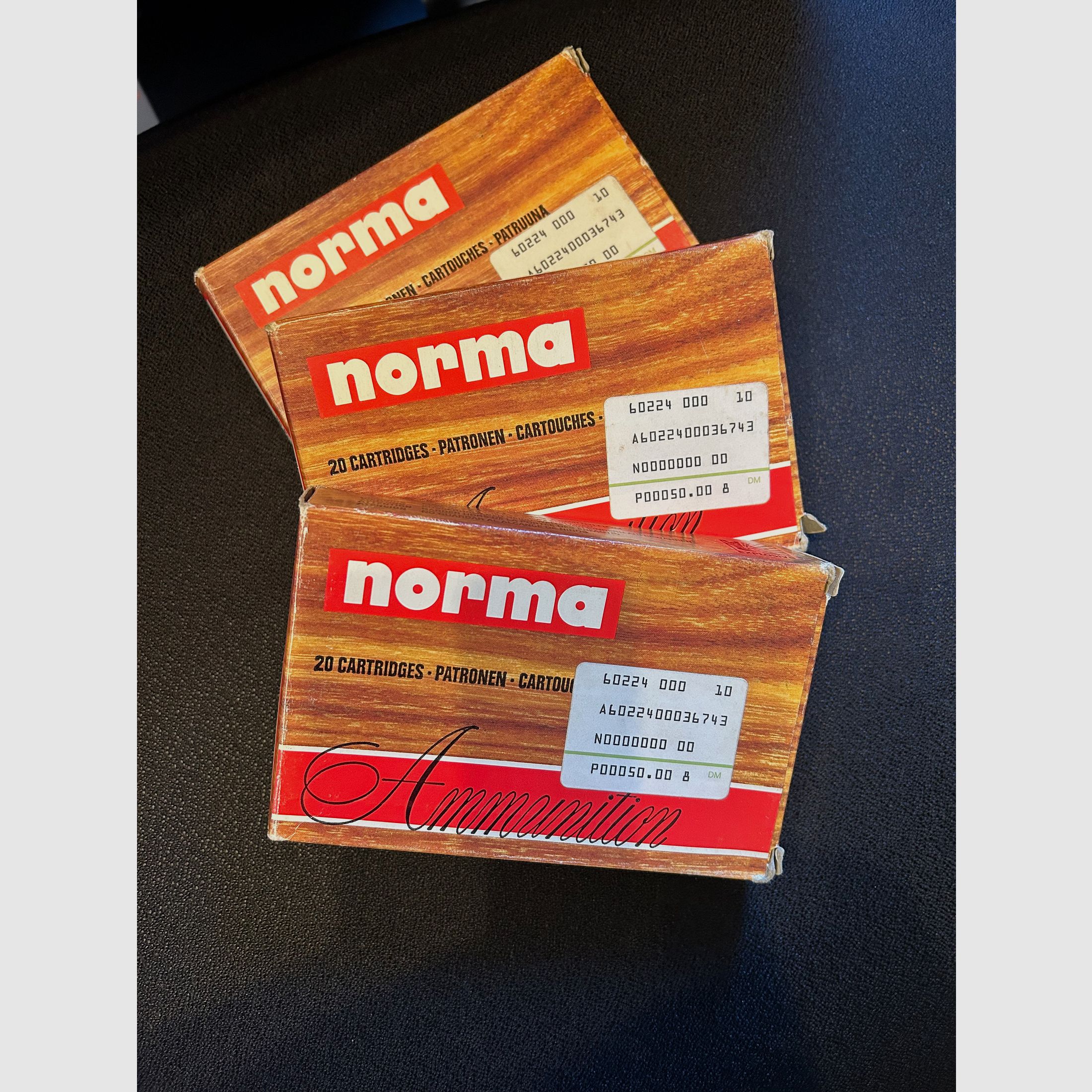 60 Stck. Norma Vulkan 30-06 , .3006 Spr., 11,7g / 180grs. gleiche Charge