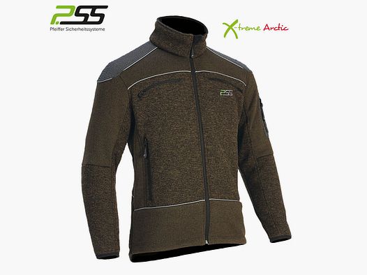 Faserstrickjacke X-treme  Grün Melange