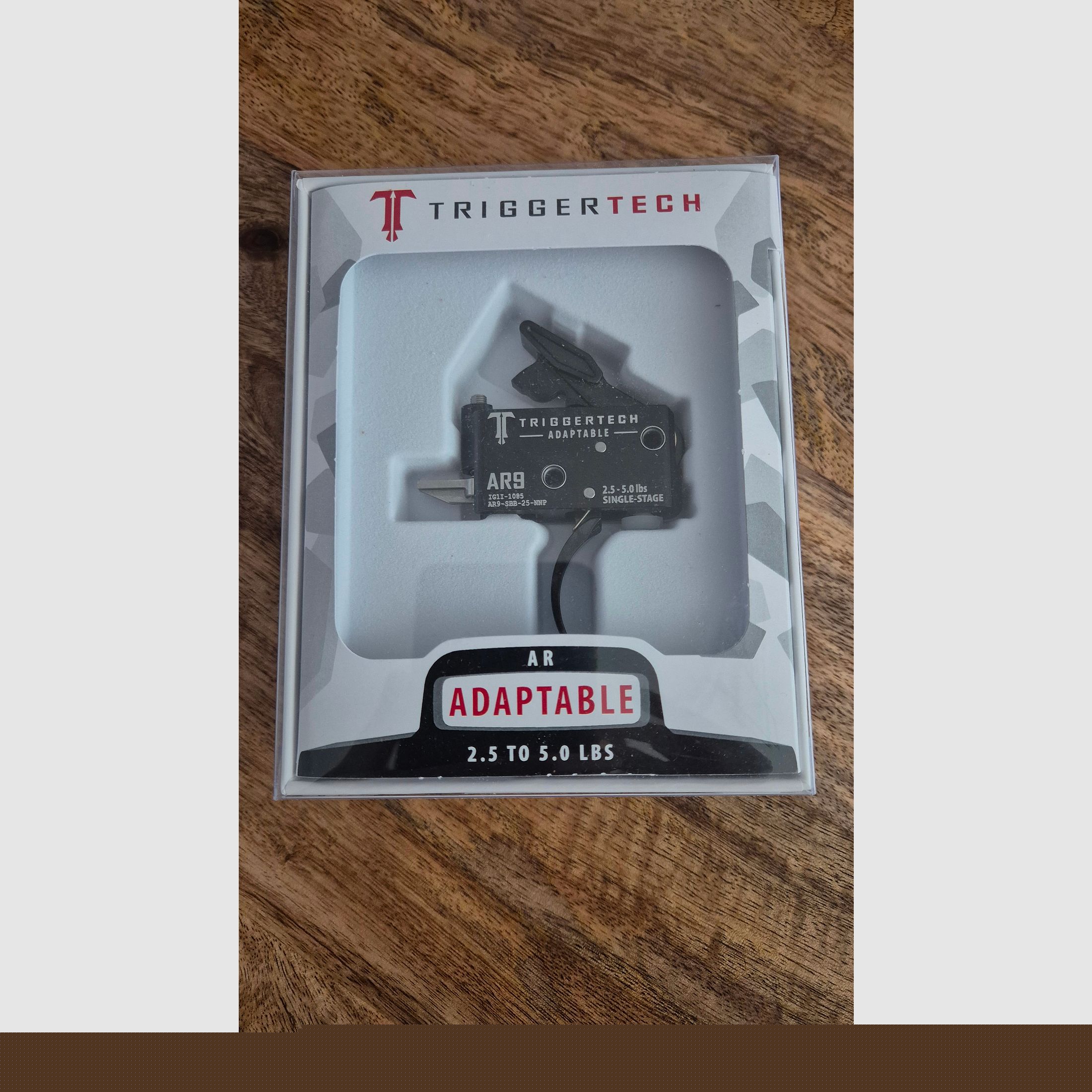 Triggertech AR9 - Single-Stage Black Adaptable Pro Curved