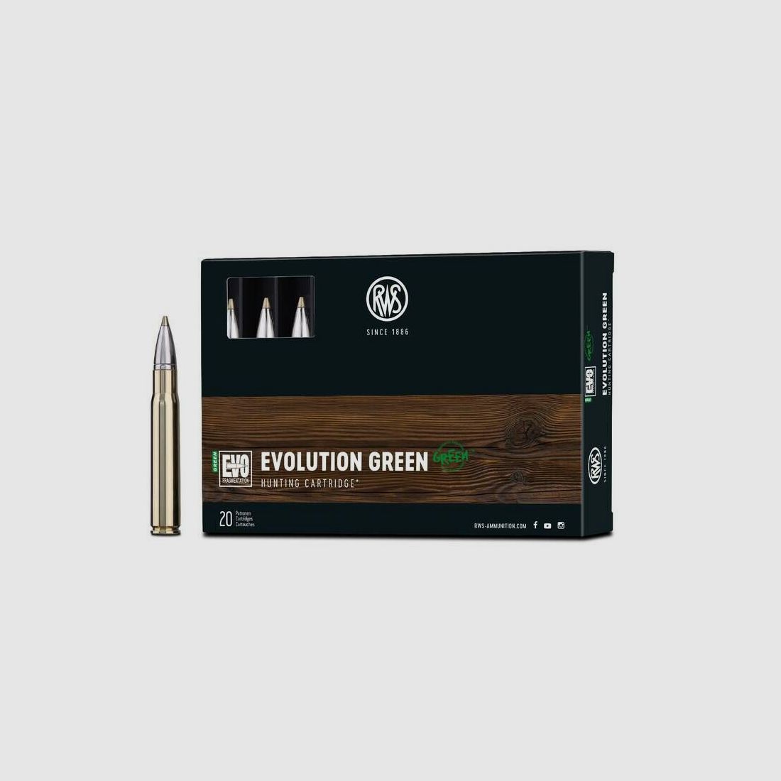 RWS 9,3x64 RWS EVO Green 184grs- 20Pzs