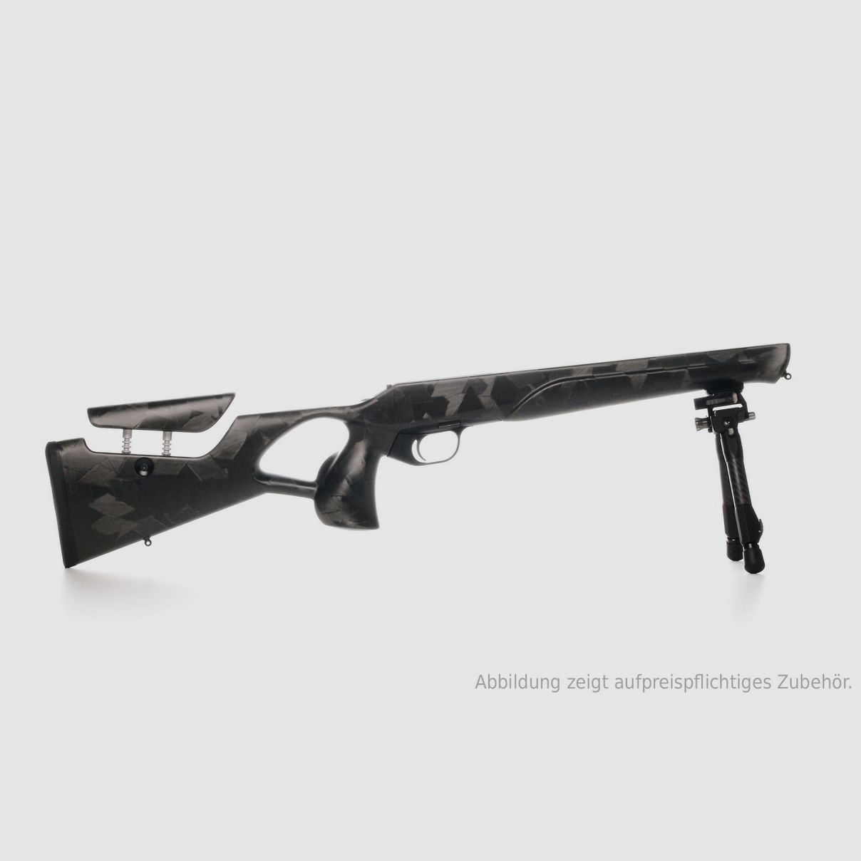 Raven Carbonschaft – M82 – para Blaser R8 – Caza Match (22MM) – Camuflaje de Carbono – incluye adaptador Spartan