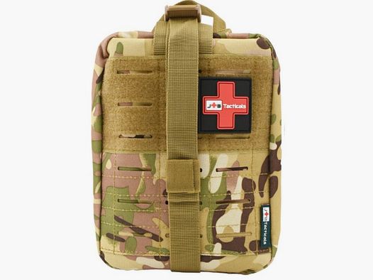 JB tactical – Tactical First Aid Kit IFAK II NATO standard – TCCC-compliant (17 items) – Multicam