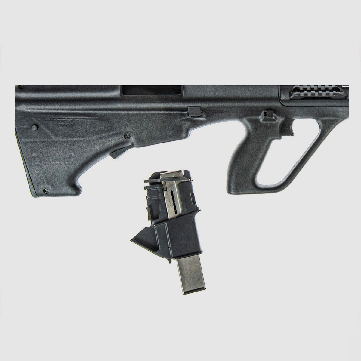 BÜCHSE – STEYR-AUG-SA A3 | OHNE OPTIK MIT PICATINNY-SCHIENEN | CAL. 9mm LUGER | LAUF 365mm, Bild 6 von 21