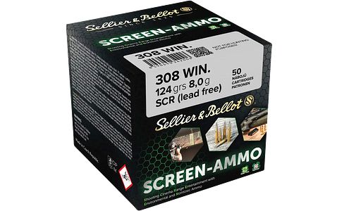 Sellier & Bellot .308 Win. Screen-Ammo SCR Zink 8,0g/124grs.