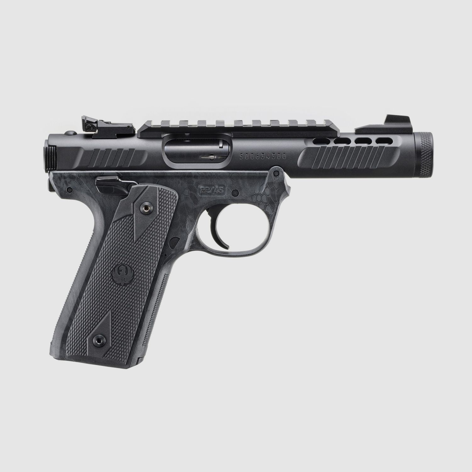 PISTOLE RUGER MARK IV 22/45 LITE .22 LR 4,4"/11,18CM NOIR ANODISÉ 1/2"-28