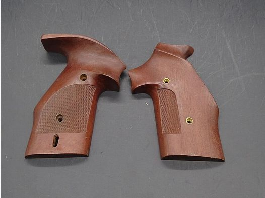 Holzgriffschalen Revolver sehr alt Mod X/ASM