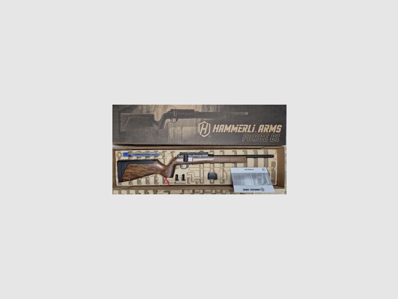 HAMMERLI ARMS FORCE B1 22 16" WALNUT HQ3 BRN .22 LR