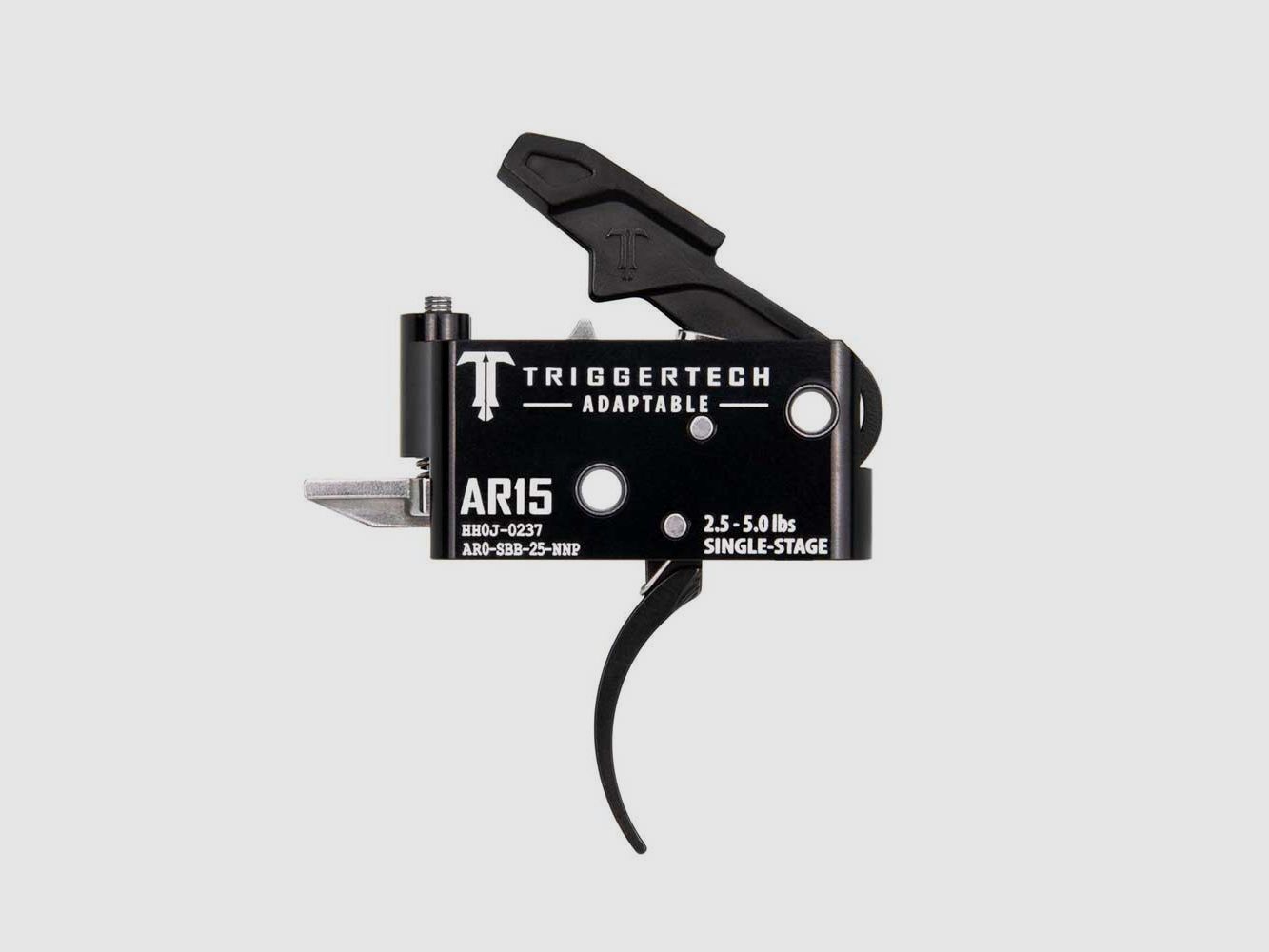 TriggerTech AR15 1 Stage Adaptable Pro Curved Black, image 1 of 3