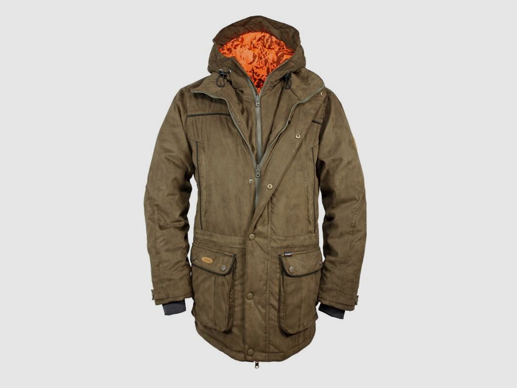 Hubertus Herren Wendejacke Janus Oliv/Orange