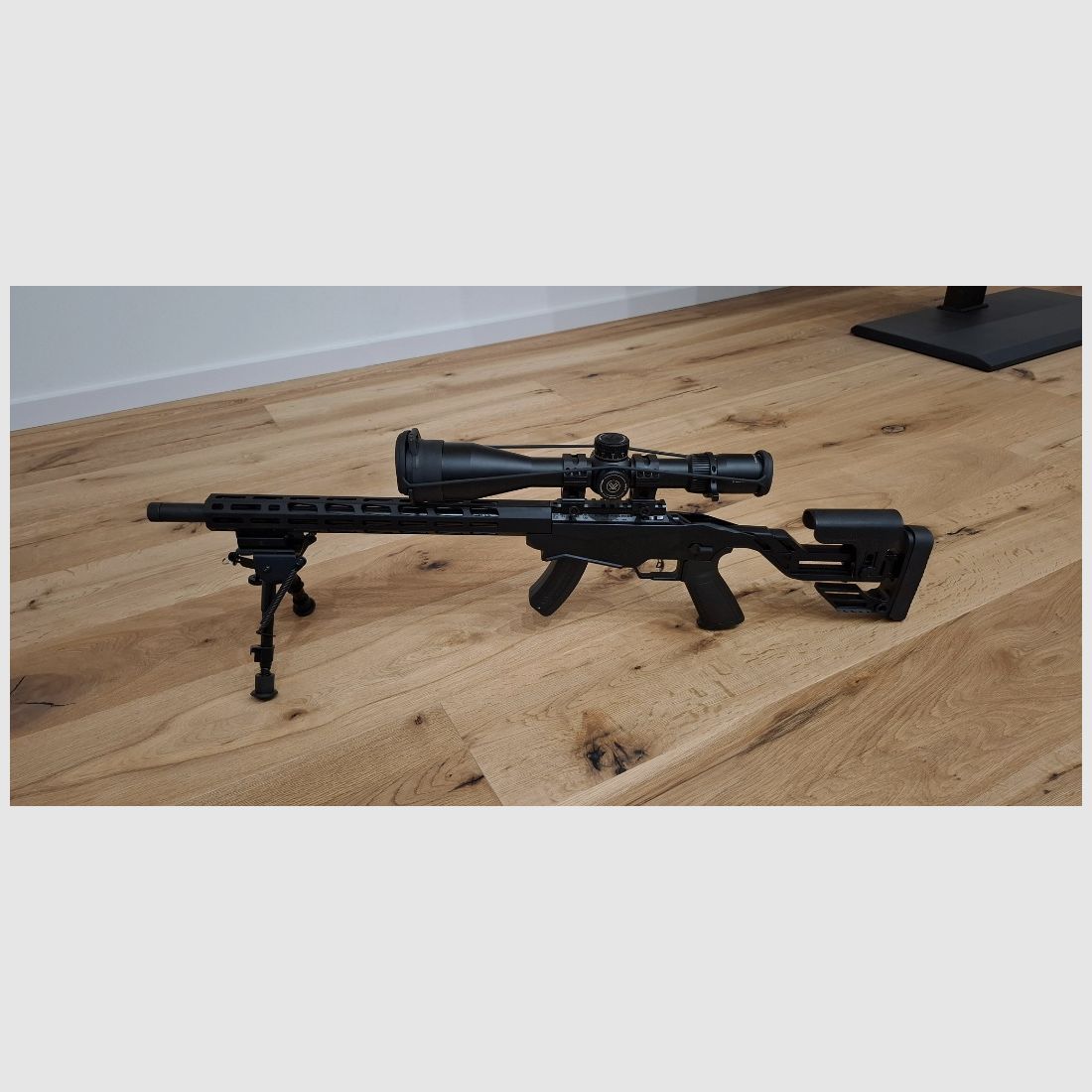 Ruger Rimfire .22 mit Vortex Venom 5–25 & UTG Recon 360 Zweibein