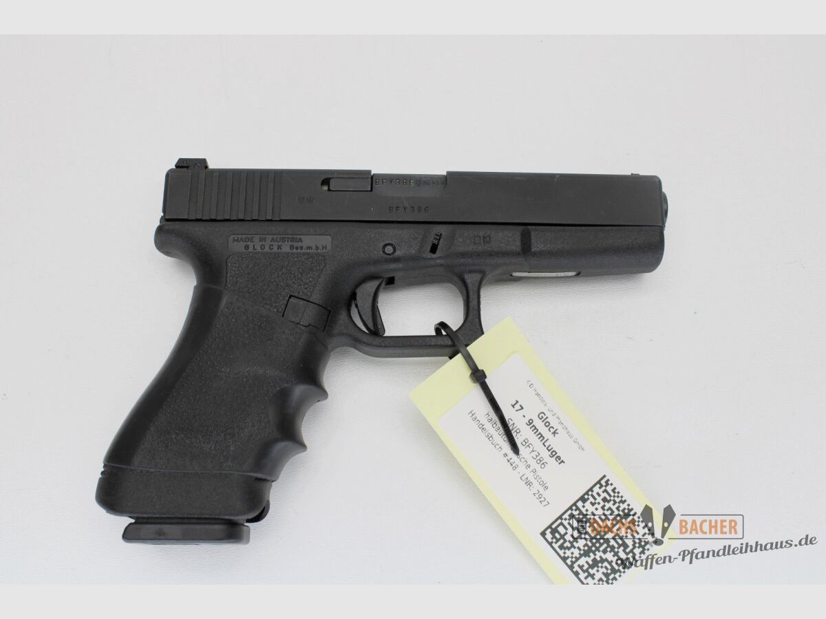 Pistola Glock 17 Cal 9 Para con 4 caricatori, immagine 2 di 3