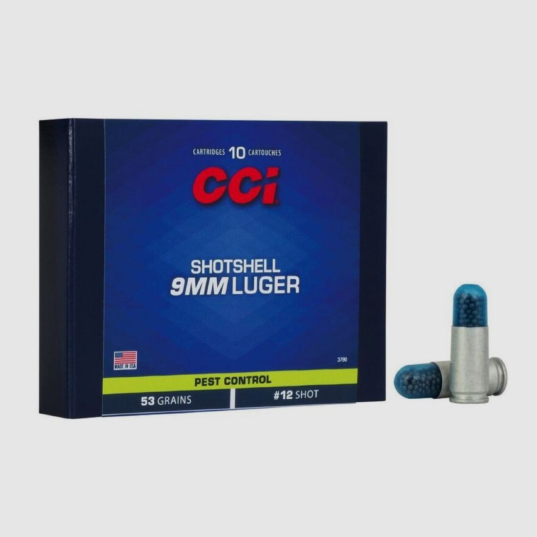CCI 9mm Luger - 10 Schuss Pistolen Schrot Munition - 53grs