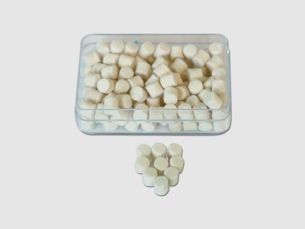 100 tampons de nettoyage bourre de feutrine canons cal. 4.5mm, image 1 sur 2