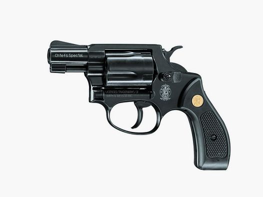 Schreckschussrevolver Smith & Wesson Chiefs Special, 9mm R.K., schwarz