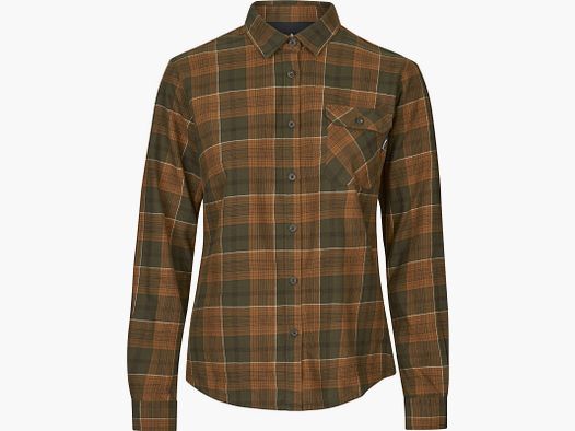 Seeland Bluse Highseat Skye Grizzly Brown/Terracotta Check