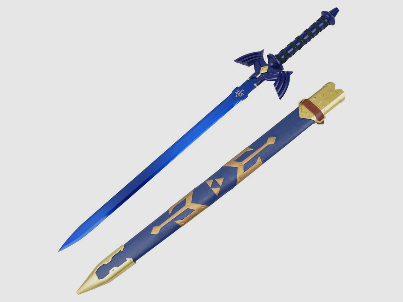 Sword Zelda with blue blade including sheath