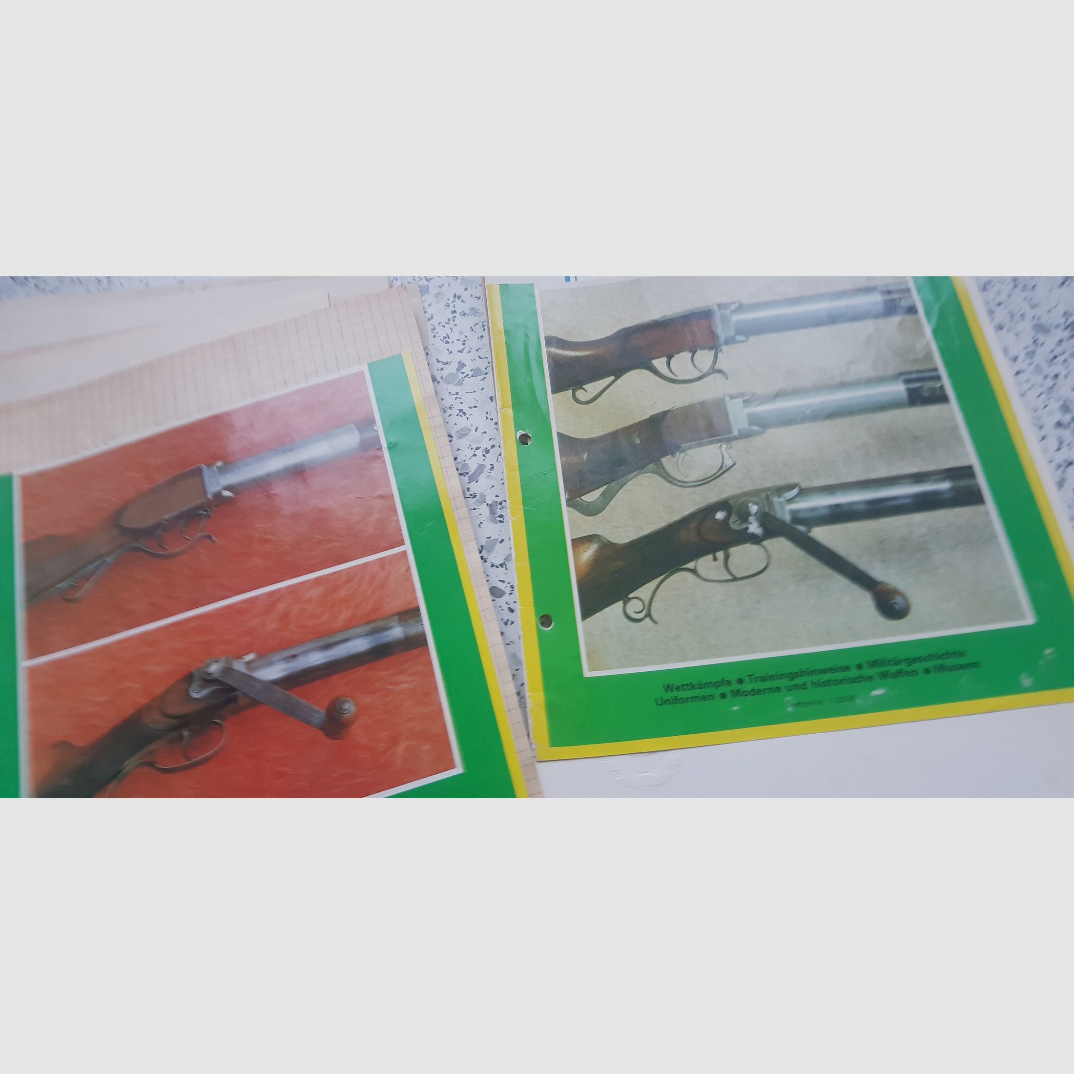 Anschauen ;-) Verschiedene gesammelte Unterlagen aus Zeitungen usw. sehr viel zu Haenel Modellen  mit seltenen Dokumenten 