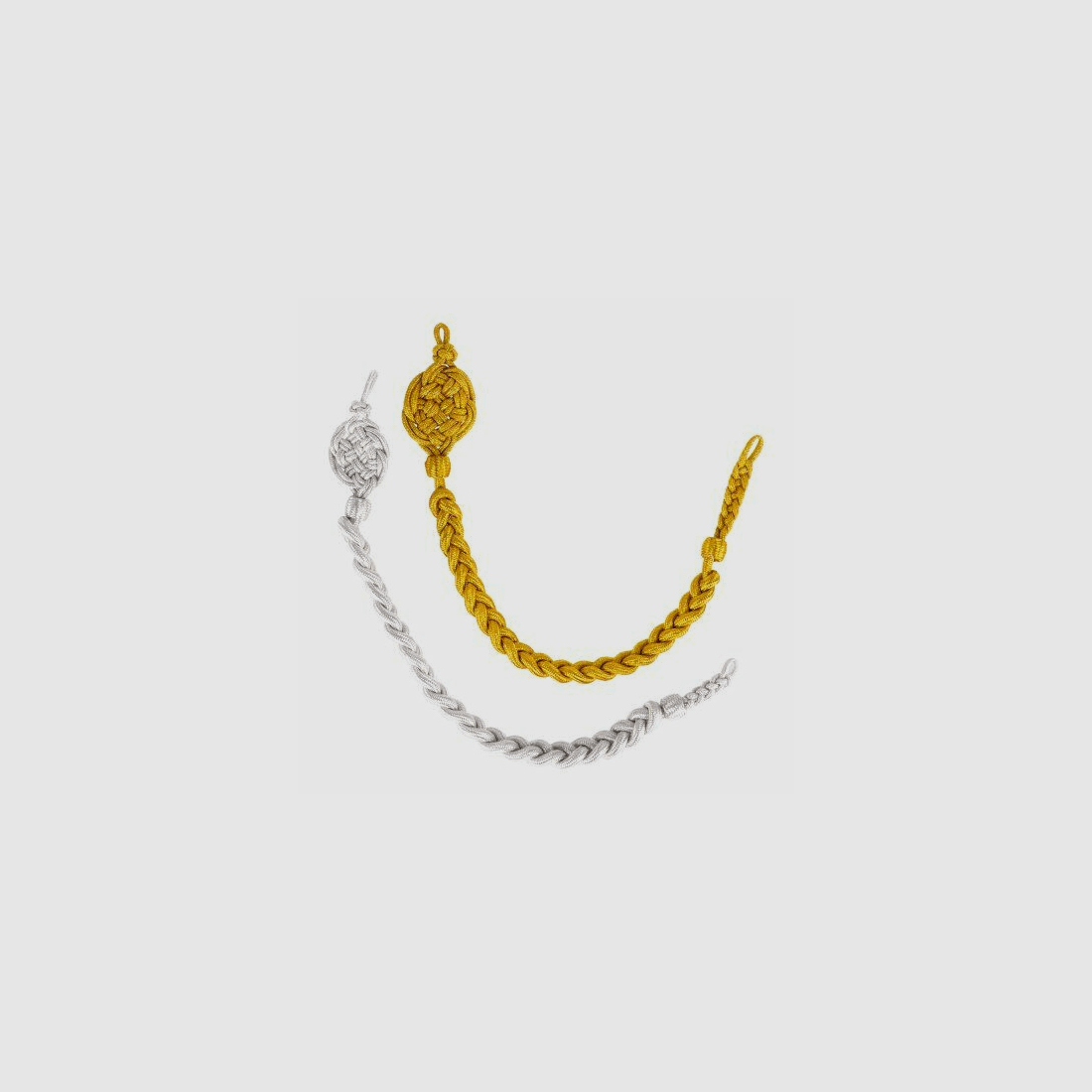 Schützenschnur 50cm gold/silber