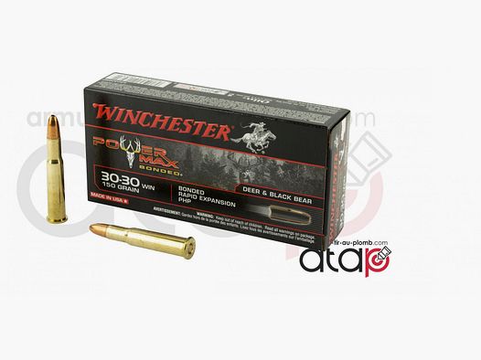 20 Cartouches 30-30 Power max par Winchester 150 grains