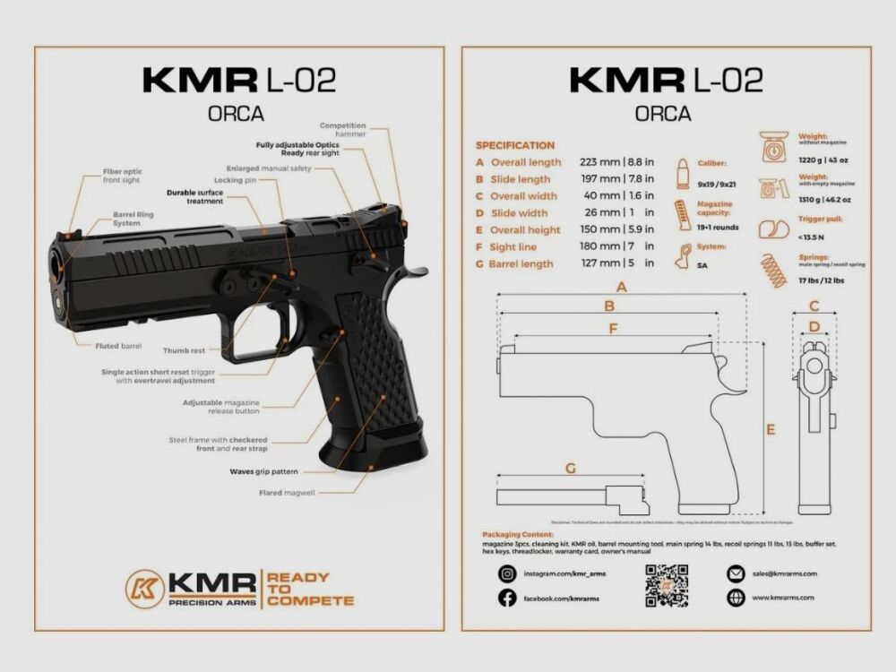 KMR Precision Arms Mod. L-02 ORCA OR -5', zdjęcie 3 z 4