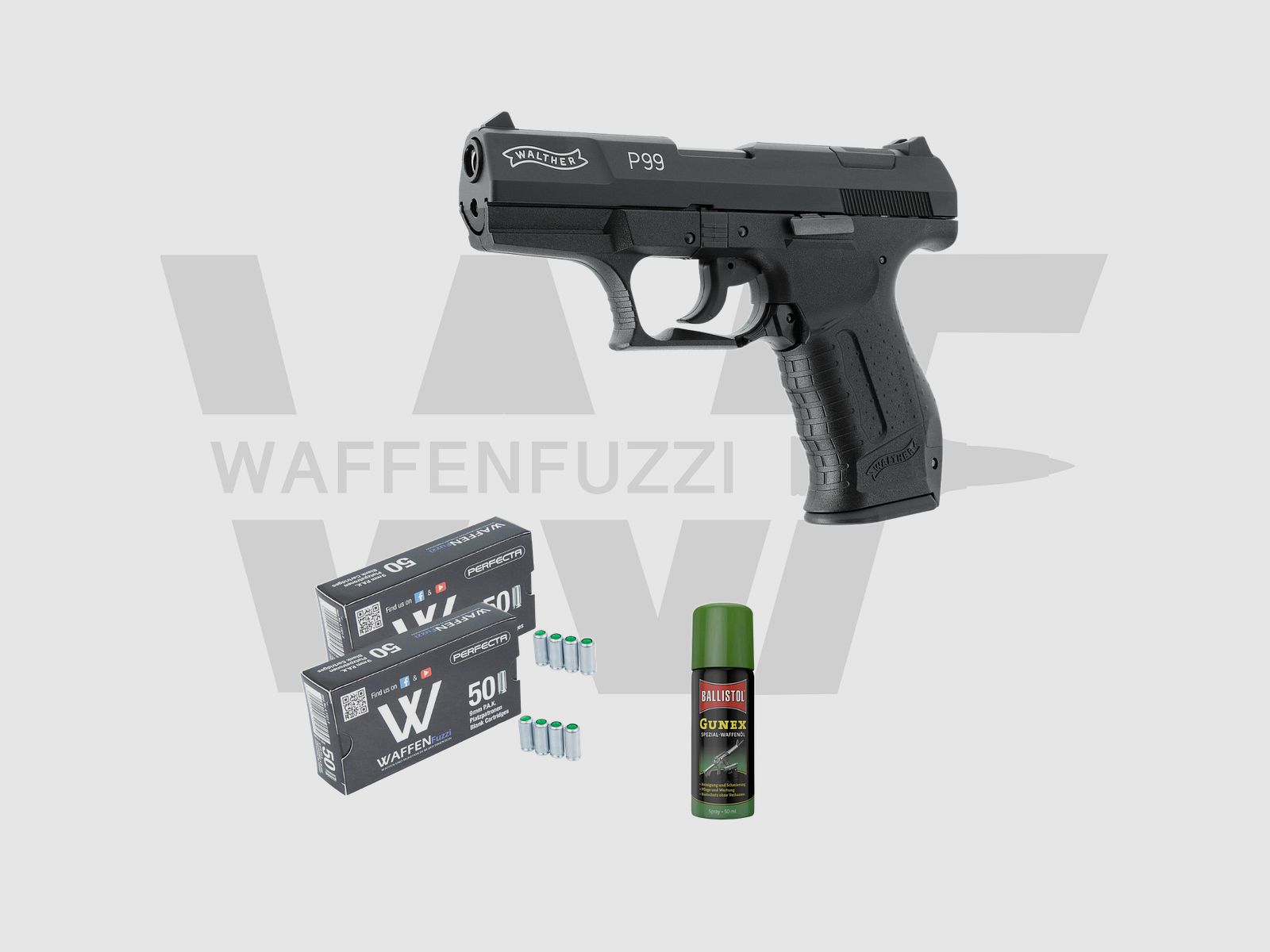 Walther P99 "S" Set di Armi a Salve Calibro 9mm PAK