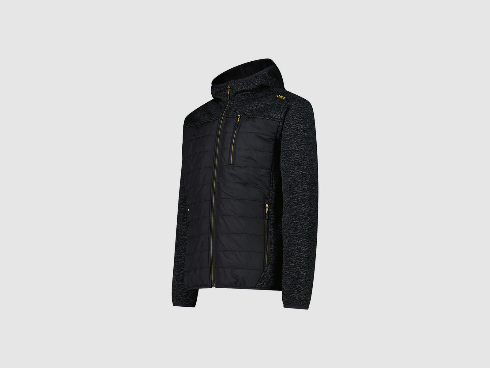 CMP Hybrid Fix Hood Winterjacke antrazit melange, Bild 3 von 4