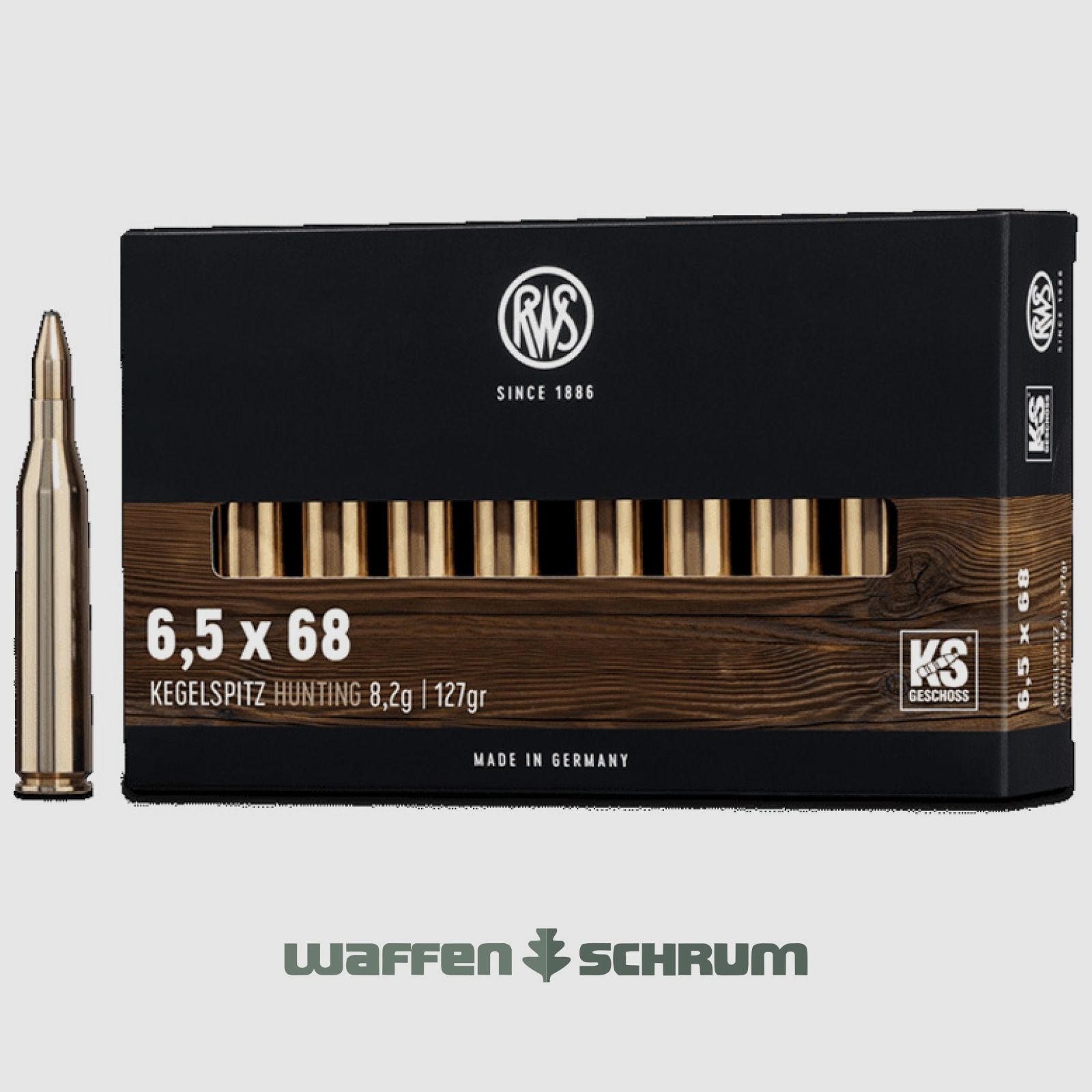 RWS Kegelspitz 8,2g - 127gr 6,5x68