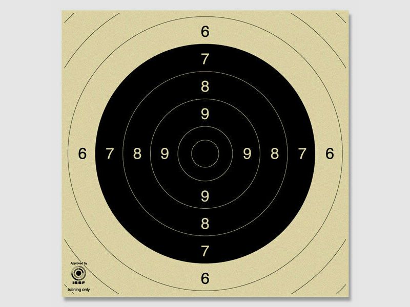 Espejo para pistola Krüger 25/50m 26x26cm à250