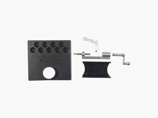 Sinclair Edelstahl-Hülsentrimmer-Set mit Ständer, SharkFin und Plattform