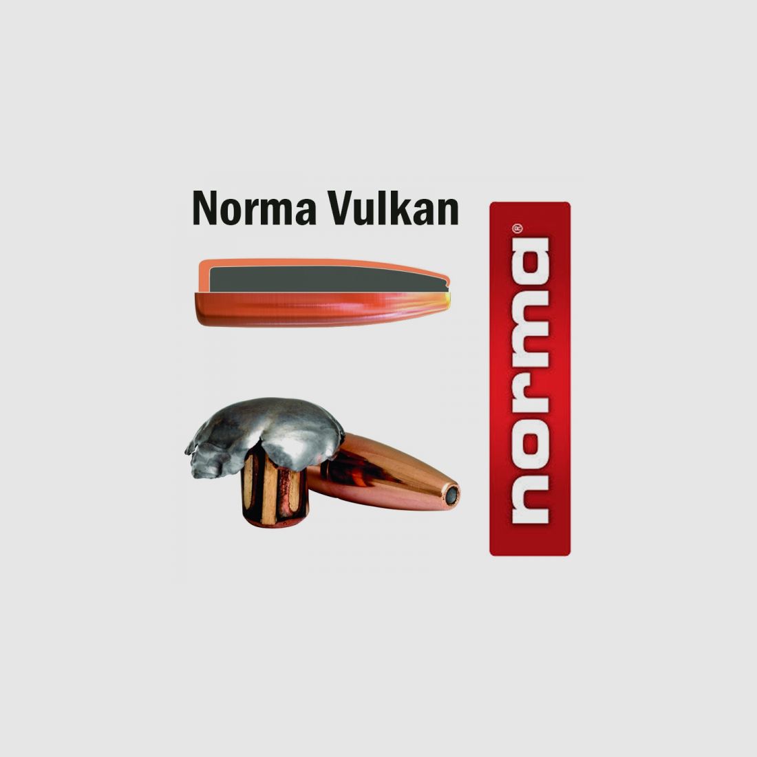 100 Stück NEUE NORMA Geschosse - VULKAN .264/6,5MM- 10,1g/156gr #20665351 Teilzerleger/Stoppwirkung!