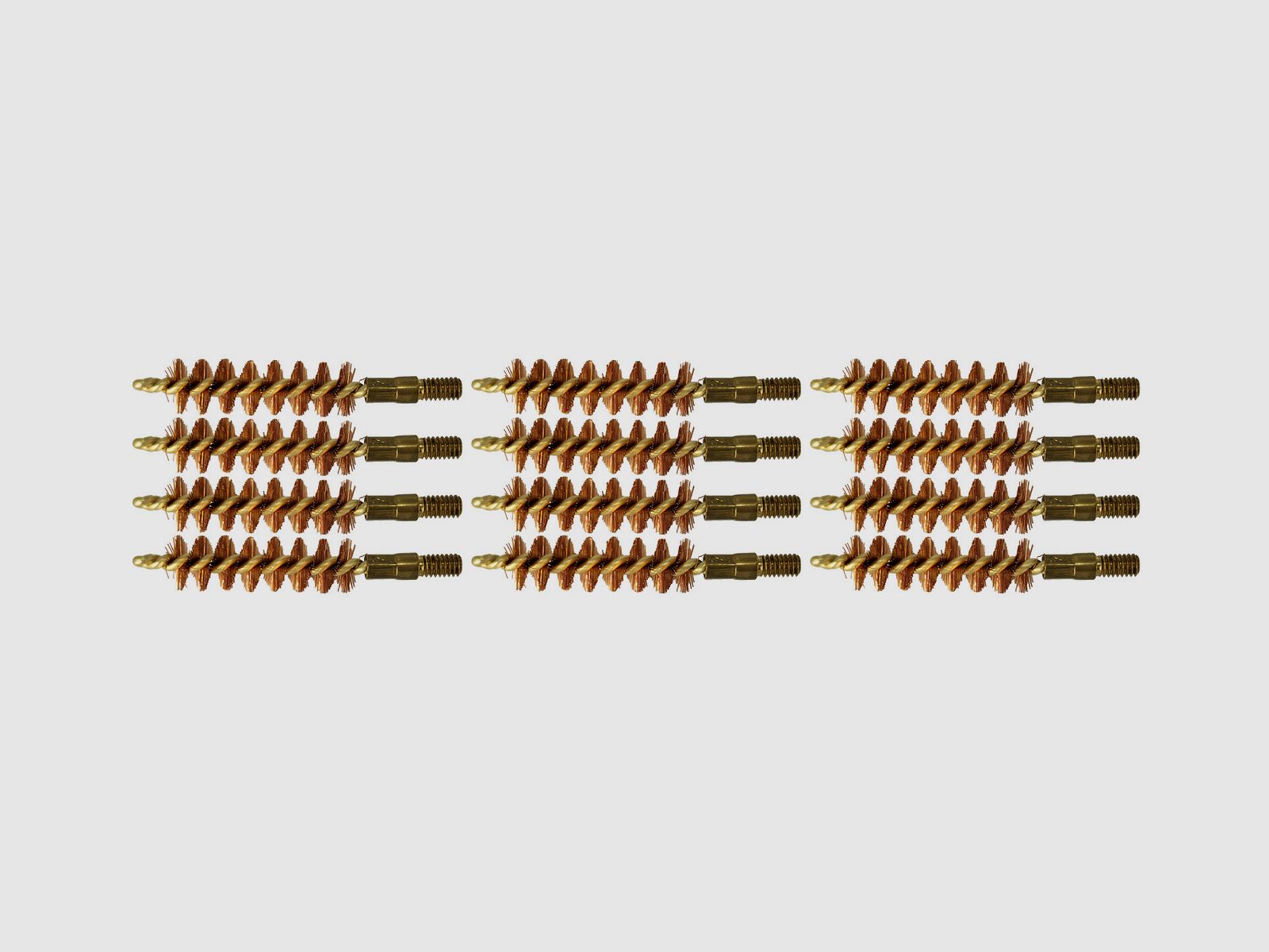 12 Laufbürsten Bronze 9mm Kurzwaffen